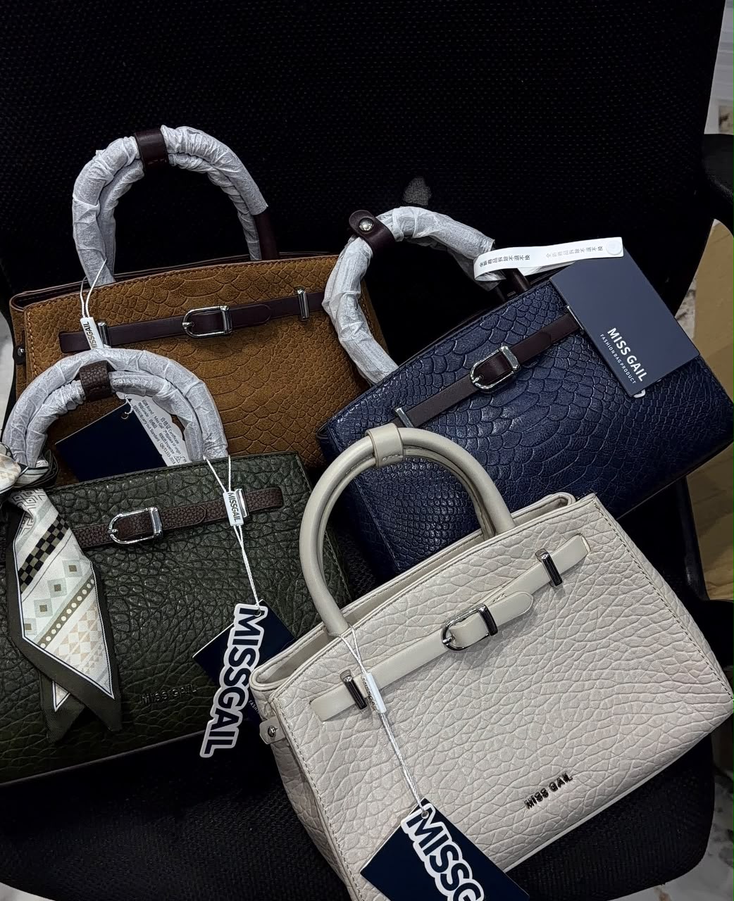 Miss Gail Rough Skin Leather Bag