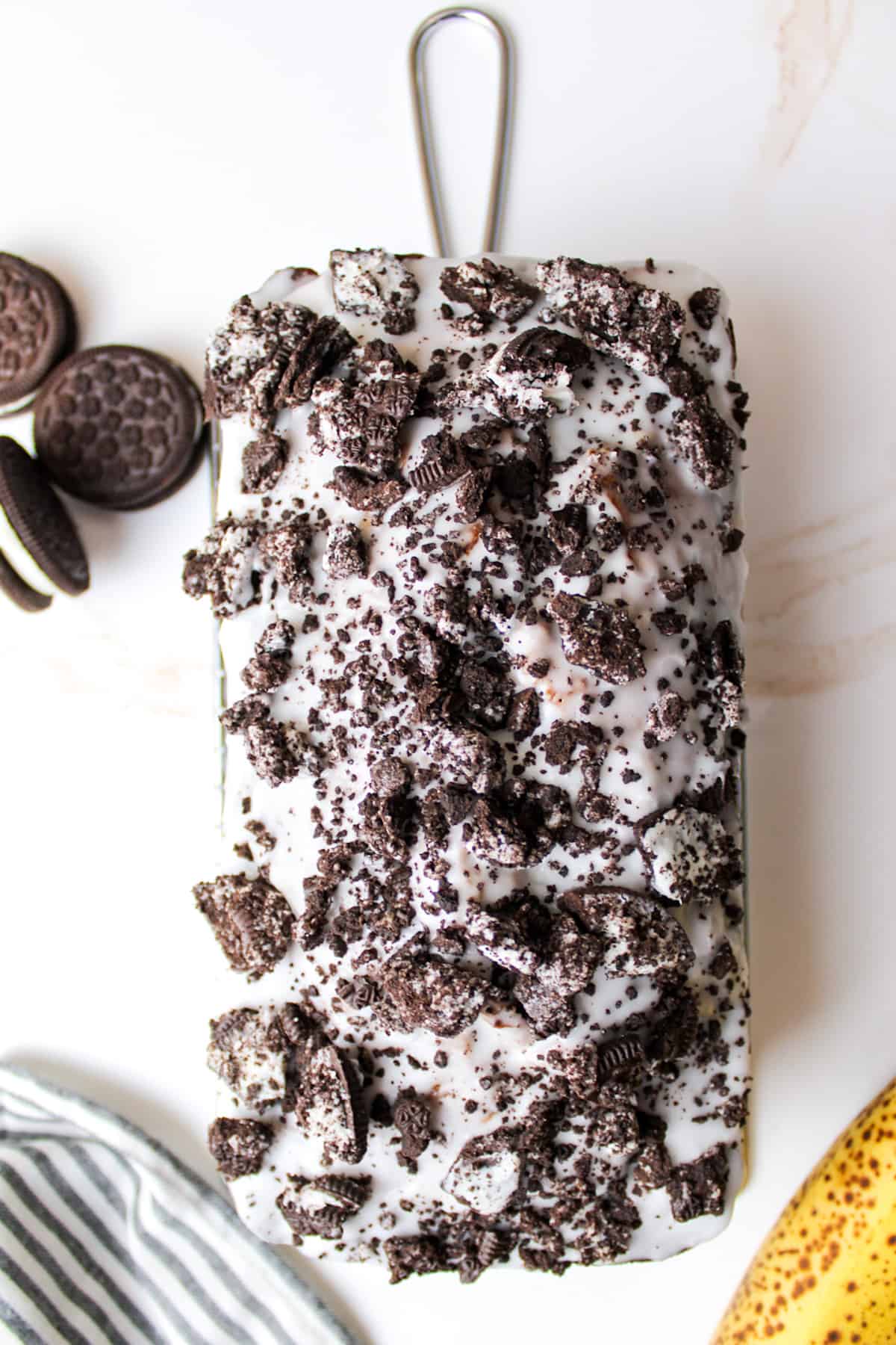 Oreos and Chocolate Banana Bread