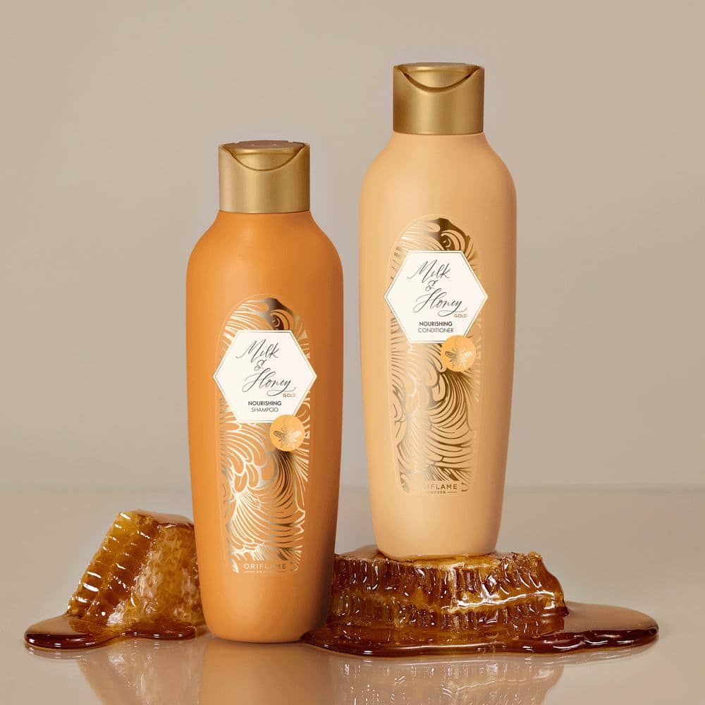 Milk and honey nourishing shampoo and conditioner